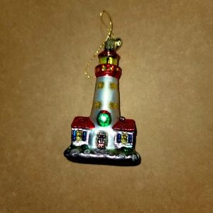 Old World Christmas Collection Glass Blown Ornaments Lighthouse